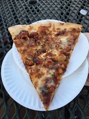 BBQ Chicken slice: 3 Brothers Pizza, Belmar, NJ