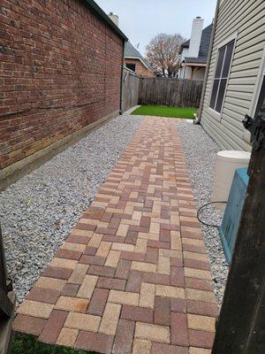 Paver walkway