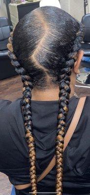 2 side braids