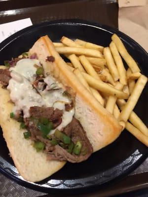 Philly cheesesteak combo