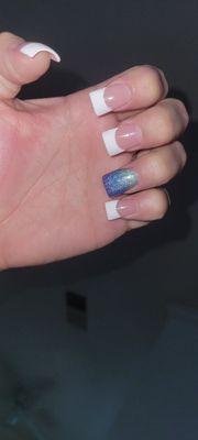 My full set with a little bit of flare to them besides just square shape