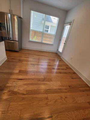 Sparkling floor after the move out cleaning in North Austin Texas