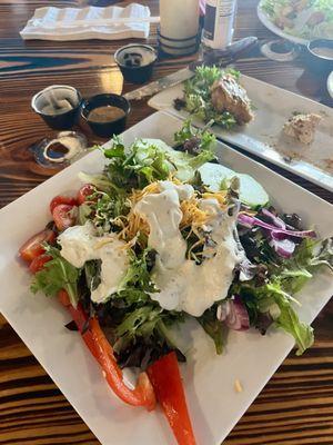 House salad with Ranch