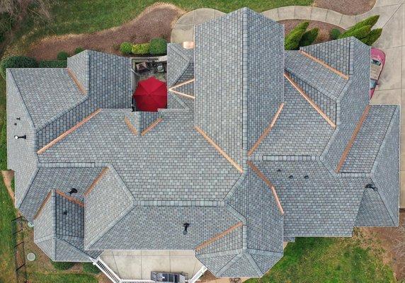 This is a CertainTeed Highland Slate shingle.