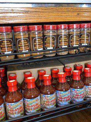 Bob's famous rub and sauce are back in stock