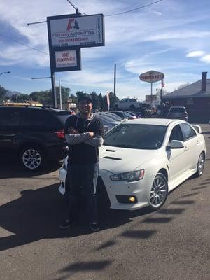 This car did not last long! 2013 EVO GSR. Another satisfied Freeman Automotive customer. Quality cars for a fair price!