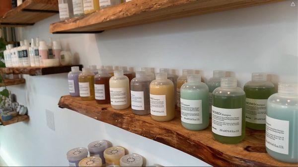 We use eco friendly, highly sustainable, Davines products