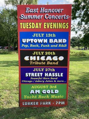 Summer 2021 concerts! :)