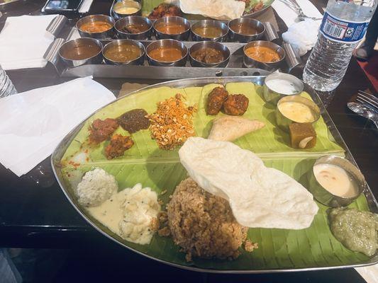 Banana leaf unlimited meals - Food was so delicious, highly recommend it.