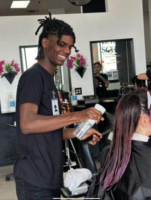 Students get daily hands-on experience in our full service salon!