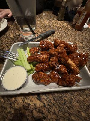 root beer glazed boneless wings