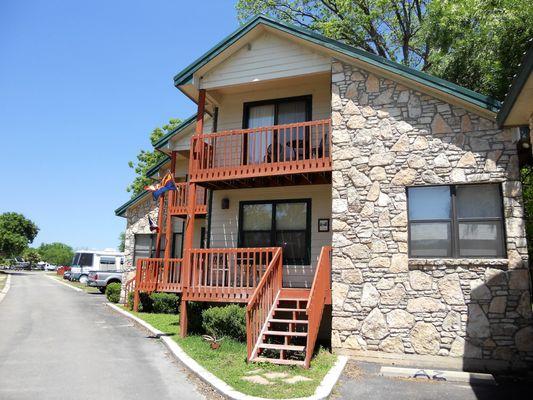 Outside view of Villas