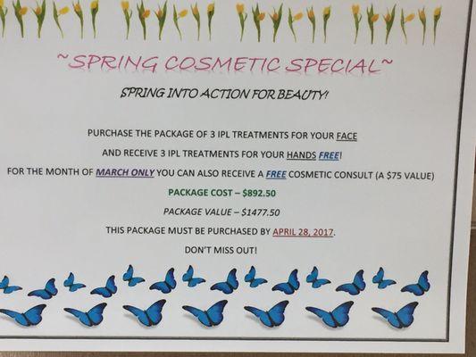 The special is available until April 28, 2017!