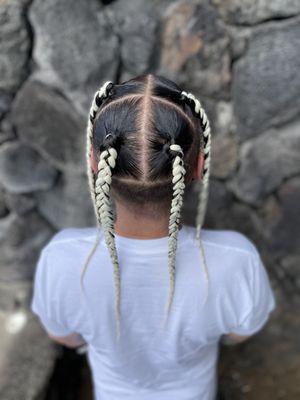 Men's box braids