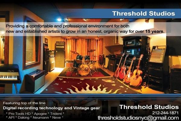 Threshold Recording Studios NYC