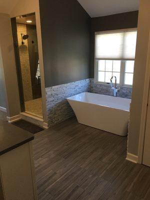 Bathroom remodel after