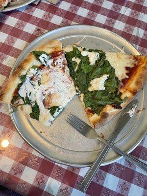 Ricotta Spinach slices (I dove in, so part of one is missing!  The slices are huge!