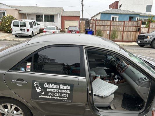 This is a 2004 Toyota Camry used for lessons by Yolanda Midgette