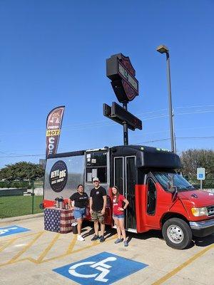 On Saturdays, our coffee truck Brewtus can be found at various community events.