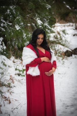 Hair and makeup for maternity pics