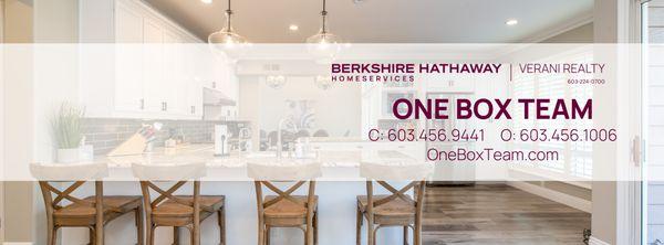 One Box Team is proud to be a part of Berkshire Hathaway HomeServices Verani Realty.