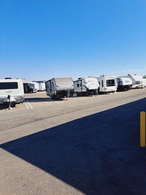 Paved parking spaces, not gravel.