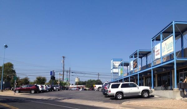 The front parking lot is usually full on Wednesday mornings, as this is the first day the store is open during the week.