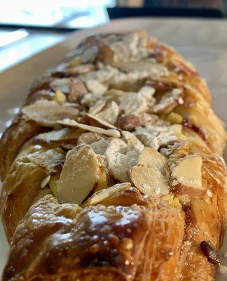 Raspberry Braids, one of our many delicious pastries from La Sicilia Bakery with Chef Diego  Chiarello