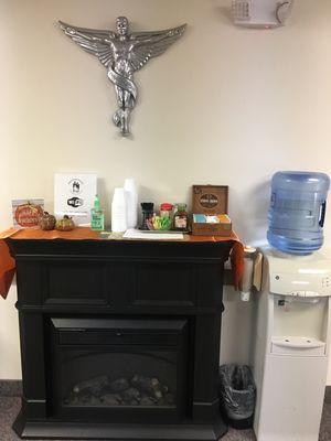 Tea and water station