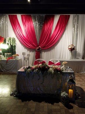 Double Queens event center count with packages that included, the Venue, decoration, food, waitress, DJ,CAKE, and more