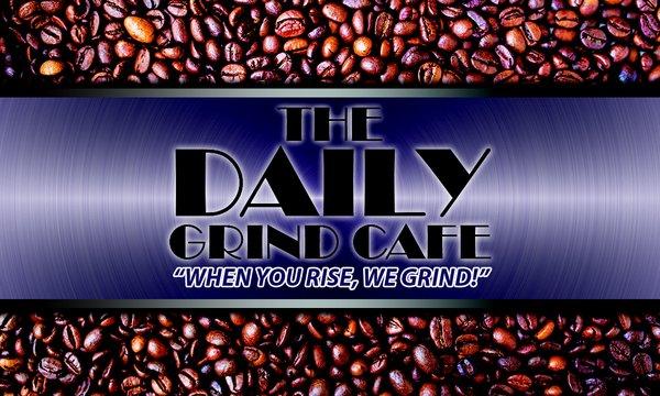 The Daily Grind Cafe - Stamp Card Front