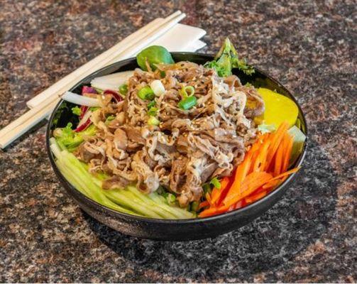 Sukiyaki beef bowl