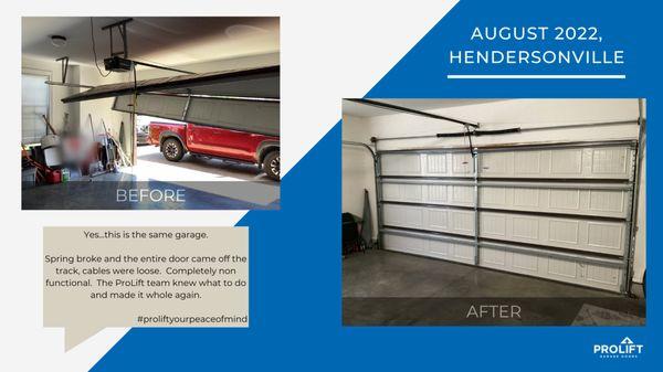 Garage Door Repair  Spring replacement Hendersonville, TN