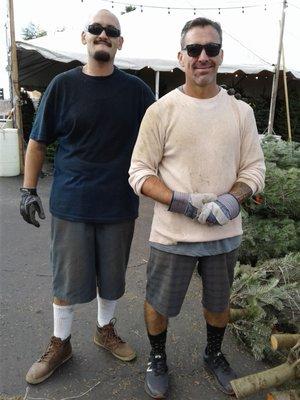 Christopher R. and Brother Bryan S. at Valley View Trees.