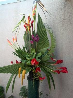 Exotic Tropical  Floral Arrangement