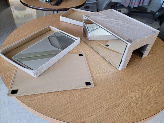 Custom mirrors for my mirror boxes!