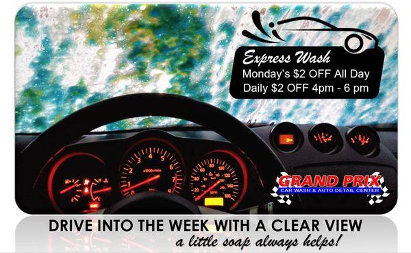 GET IN & GET CLEAN! Splish Splash, WOW this Wash is Fast!  3-5 Minute Car Wash.