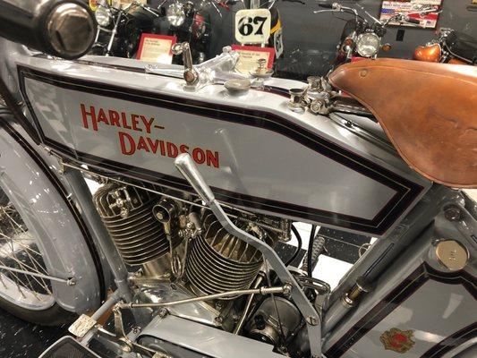 An early Harley-Davidson