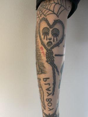 Heart-noose that Sam and I came up with together. Loved the process of making this tattoo.