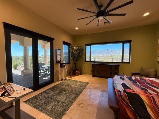 Solar Shades in bedroom