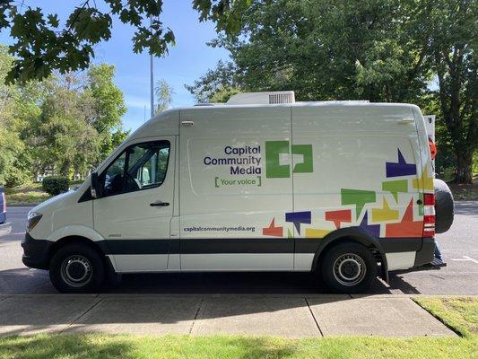 One of CC:Media's mobile production vehicles