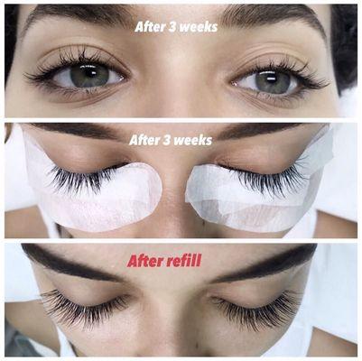 Natural set (60per eye) 3 weeks refill