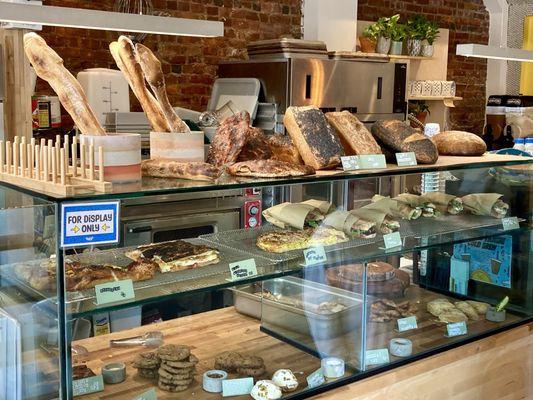 Their featured breads, sandwiches, and desserts.