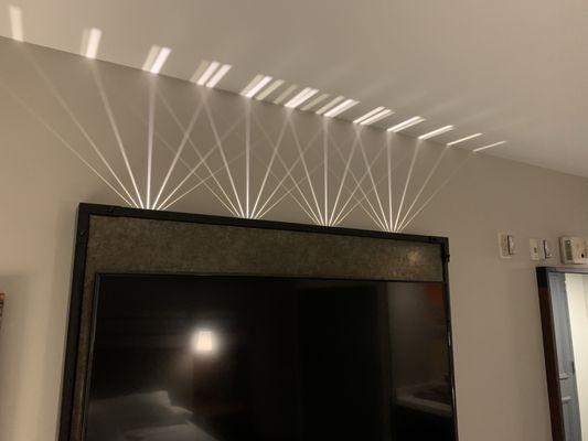 Annoying ambient lights atop TV screen that can't be turned off!