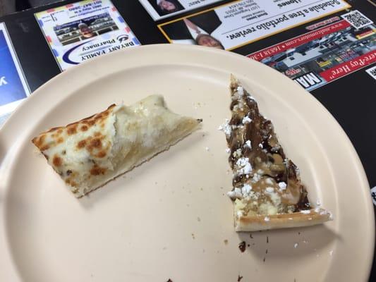 Peanut butter cookie pizza and cheese sticks