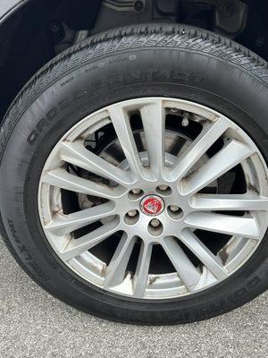 Poorly cleaned tire rim