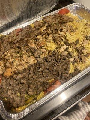 Catering order of a mixed Grilled Combo Tray