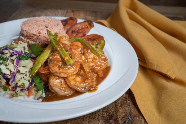 Jerk shrimp meal