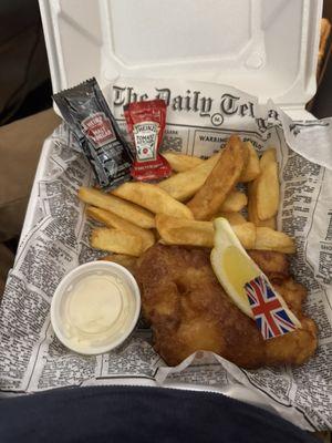 Fish and chips.