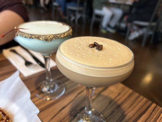 Pistachio and Jameson Expresso Martinis